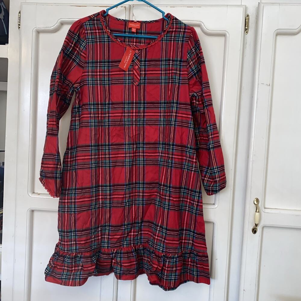 Holiday Lane Brinkley Plaid Flannel Sleep Dress size XL New